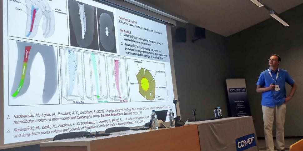 Adam Puszkarz na Seminarium Mikrotomografii Komputerowej